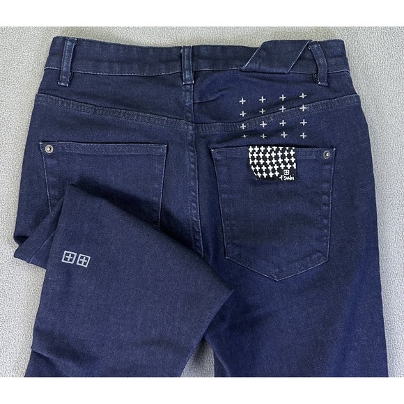 Ksubi Jeans Mens 29x30 Blue Chitch Dark Wash Slim Button Fly Streetwear
